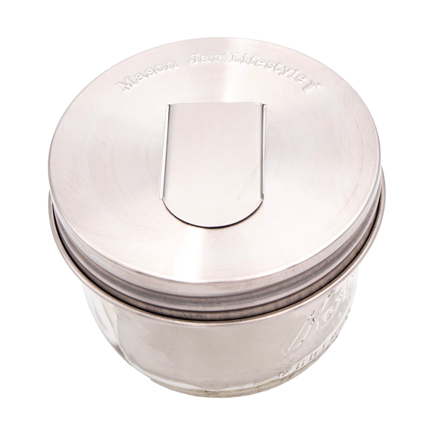 Grain Dispenser Stainless Steel Lids for Mason Jars 2 Pack