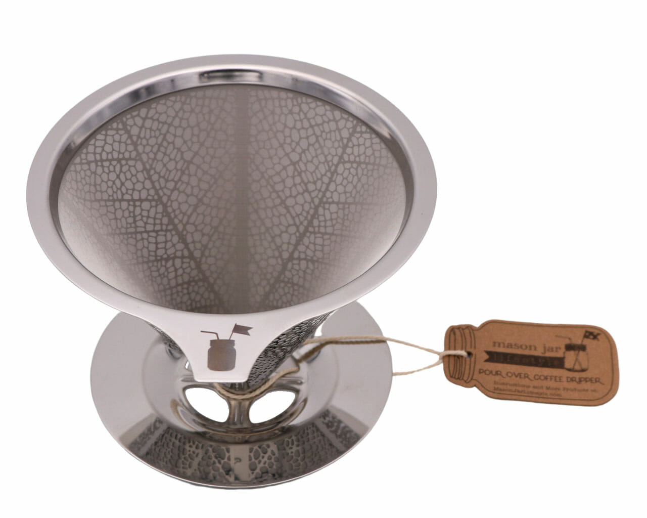 Pour Over Drip Coffee Stainless Steel Filter for Mason Jars